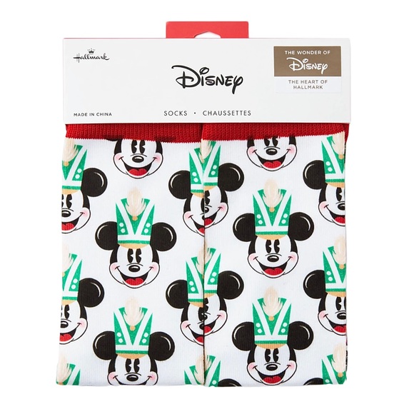 ✨🆕♥️🏰HALLMARK:THE WONDER OF DISNEY, THE HEART OF HALLMARK NUTCRACKER SOCKS🏰♥️ - Picture 6 of 7